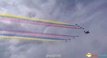 阅兵飞机飞过北京站 旅客纷纷掏手机