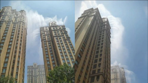 法媒点赞中国小区楼顶“人工降雨”